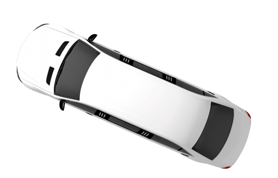 White Limousine Top View png