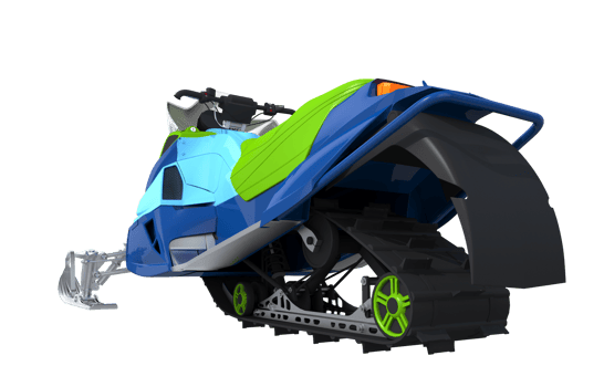 Colorful Snowmobile PNG