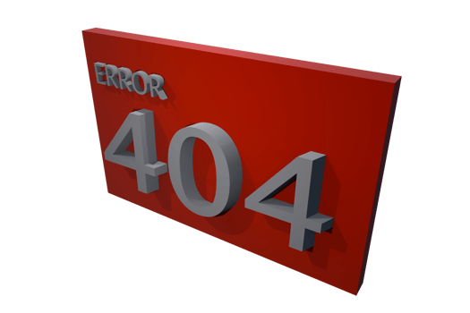 3D Error 404 Icon png