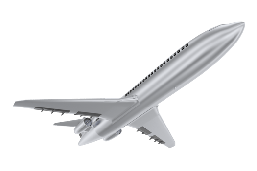 Airplane on the Sky PNG