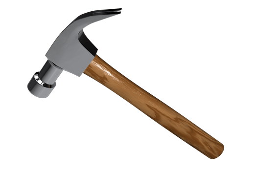 Construction Hammer PNG Object