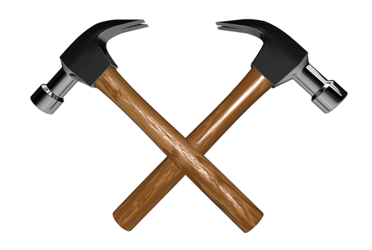 Crossing Hammers PNG Objects