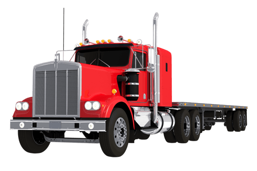 Flat Trailer Truck PNG