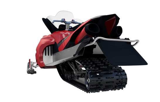 Rear View Snowmobile png