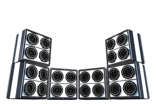 Large Speakers Setup PNG Graphic