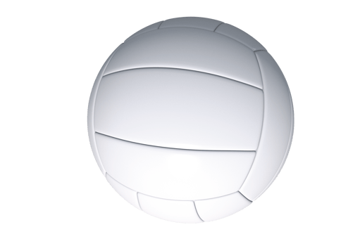 White Volleyball Sport PNG