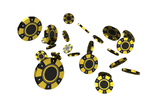 Golden Black Casino Gambling Tokens Chips PNG