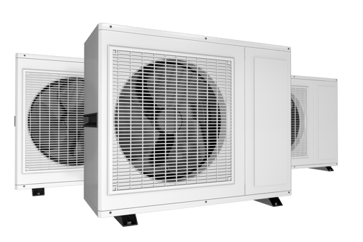 Large Commercial Heat Pumps PNG 3D Illustration