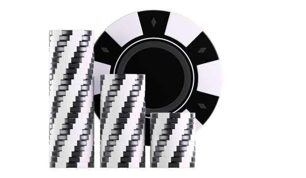 Black Gambling Tokens. Casino Playing Chips PNG