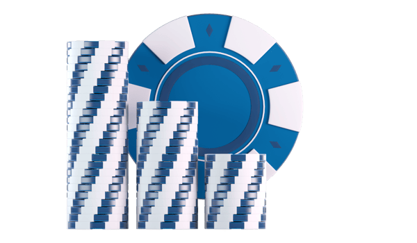 Blue Casino Gambling Chips PNG Illustration