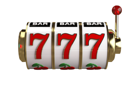 Line of Sevens Slot Machine Reel PNG Illustration