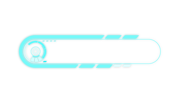 Abstract hi-tech HUD sci-fi display interface frame digital technology element png
