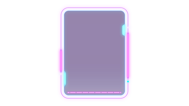 Abstract HUD display infographic sci-fi futuristic frame information png