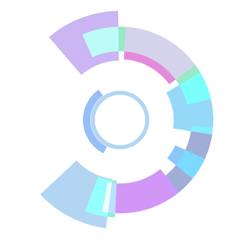 Abstract tech circle hud display Sci-Fi futuristic png