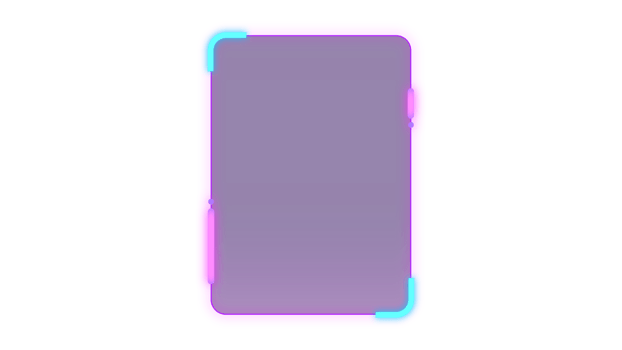 Abstract HUD display infographic sci-fi futuristic frame information png