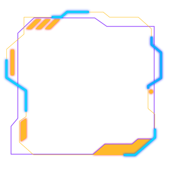 Abstract HUD display infographic sci-fi futuristic frame information png