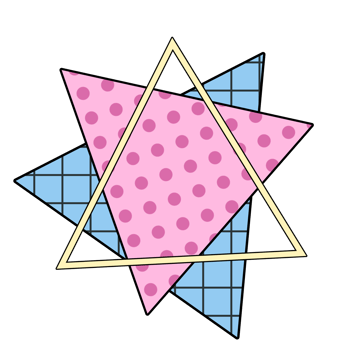 Abstract retro style 80s-90s memphis design comic pop art. png