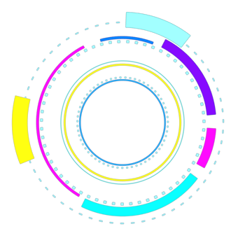 Abstract HUD display infographic sci-fi futuristic information png