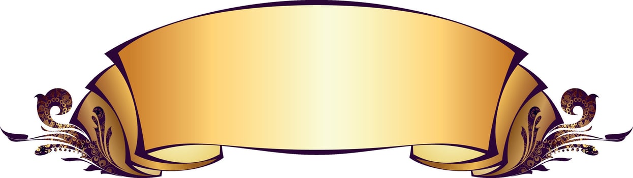 Ribbon banner . vector