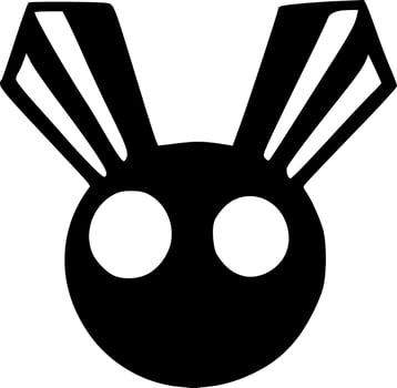 black monster cartoon vector