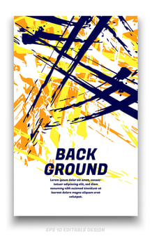 Abstract grunge background cover design with brush strokes concept. Design element for posters, magazines, book covers, brochure template, flyer, presentation. vector