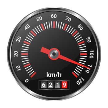 Speedometer Fast Icon, Time Running Out Symbol, MPH, Automobile, Technology Icon, 3D Realistic Glossy And Shiny Speedometer Flat Icon png