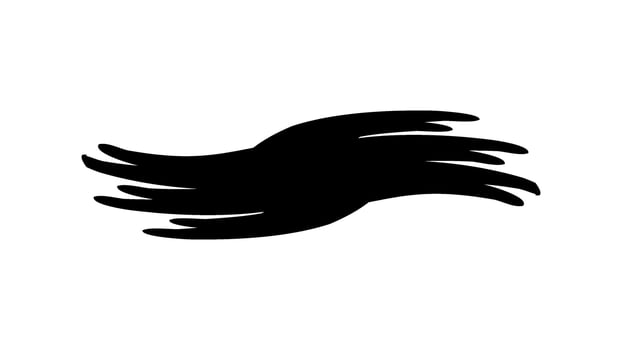 Black brush strokes, paintbrush black vector