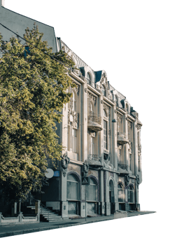 City center building with panoramic windows photo, Kharkiv, Ukraine. png