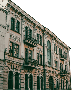 City center building with panoramic windows photo, Kharkiv, Ukraine. png