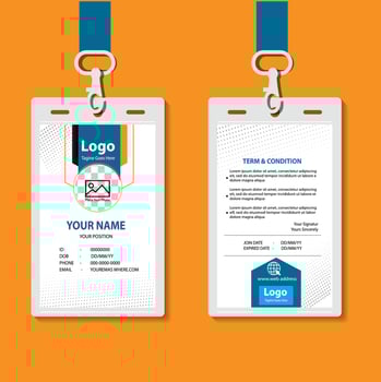 vector abstract id cards template concept