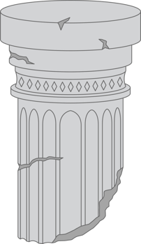 Ancient columns clipart png