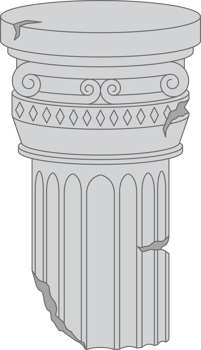 Ancient columns clipart png