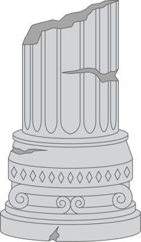 Ancient columns clipart png