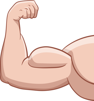 Muscle arm drawing clipart png