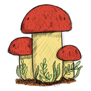Mushroom drawing clipart png