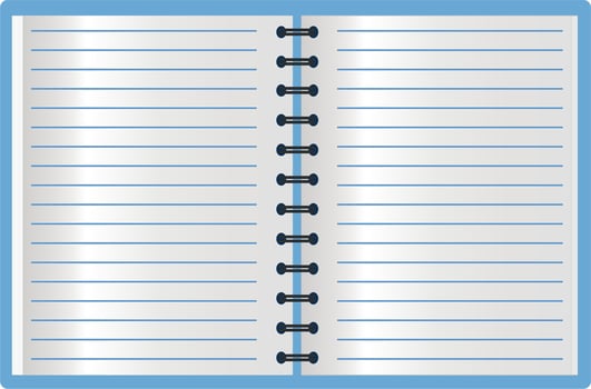 Notebook for cover design. Business organizer. Notebook paper. Vector illustration