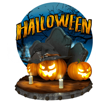 halloween pumpkin with witch hat png