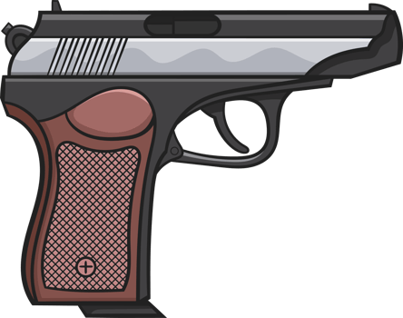 Pistol clipart design png
