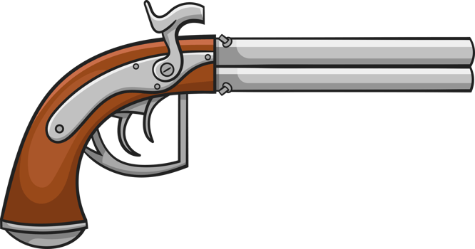 Pistol clipart design png