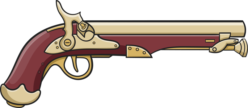 Pistol clipart design png