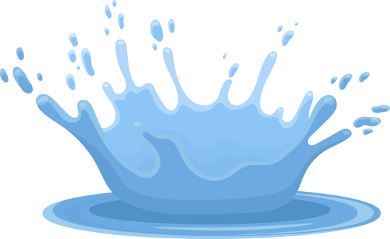 Water splash clipart png