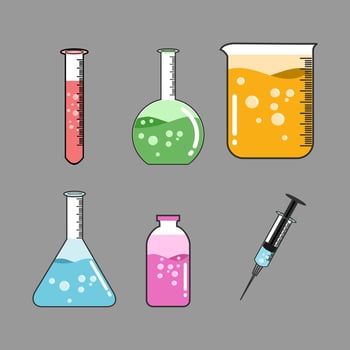 laboratory equipment illustration vector