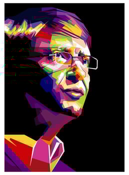 pop art portrait image vector