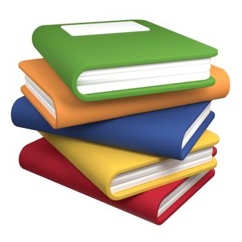3d render books. 3d render multicolor book icon. Stack of multicolored books. Reading hobby and education. 3d render illustration png