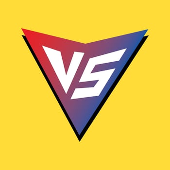 versus calligraphy design. battle competition sign and symbol. vector