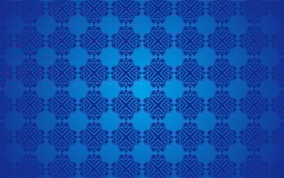 arabic motif blue background vector