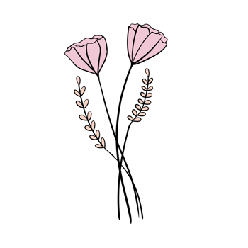 Hand Drawn Wild Flower Png