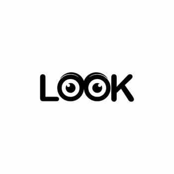 look logo design, logotype and vector logo