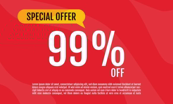 Sale discount icon. Special offer price signs vector