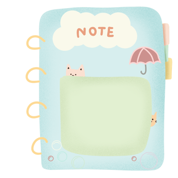 tags and cartoon notes Cute hand drawn style with pastel tones. png